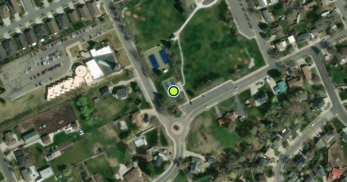 Satellite view of Layton Pickleball Courts