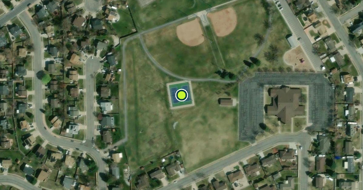 Satellite view of Layton Pickleball Courts