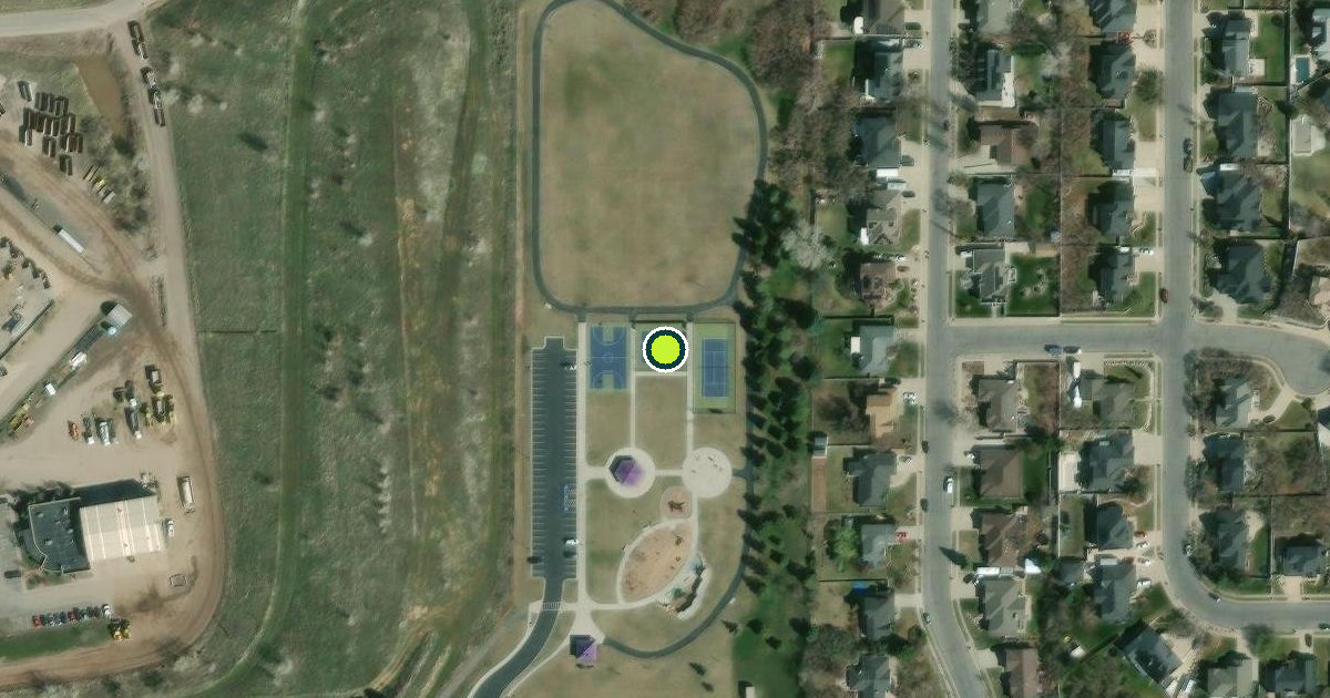 Satellite view of Layton Pickleball Courts