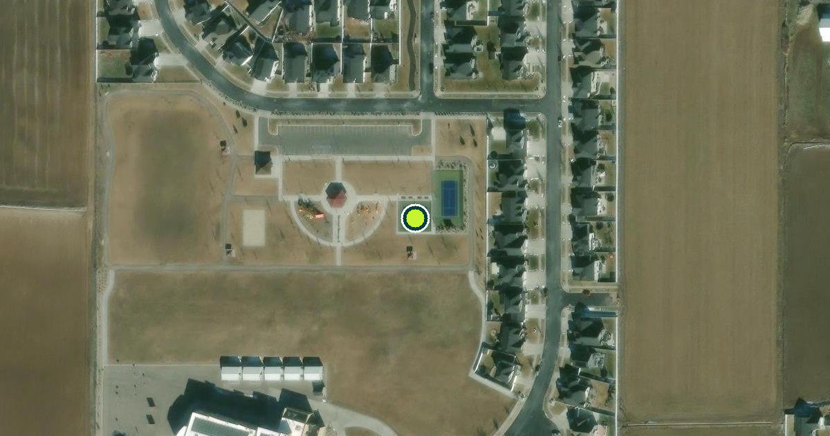 Satellite view of Layton Pickleball Courts