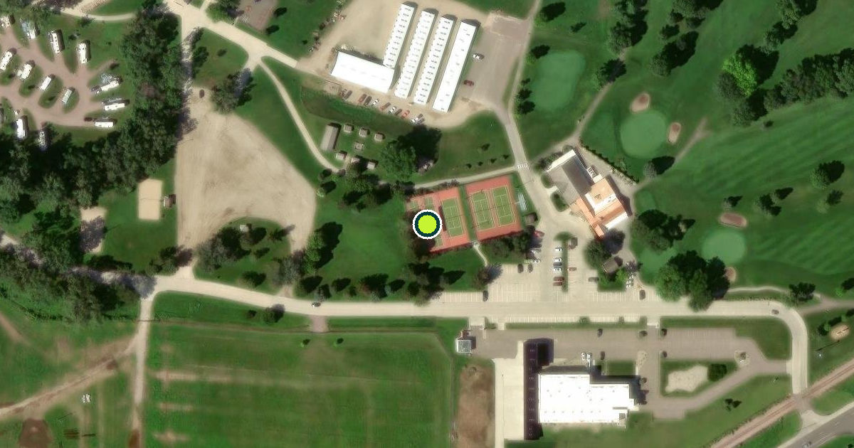 Satellite view of Le Mars Pickleball Courts