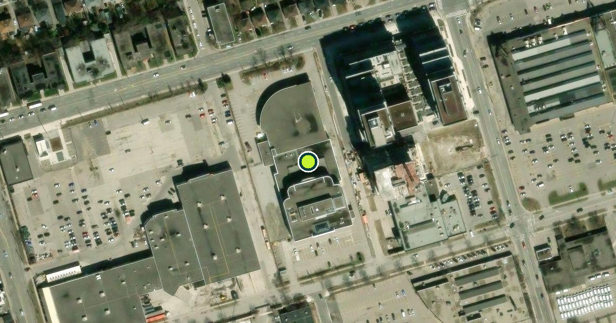 Satellite view of Leaside Fairgrounds