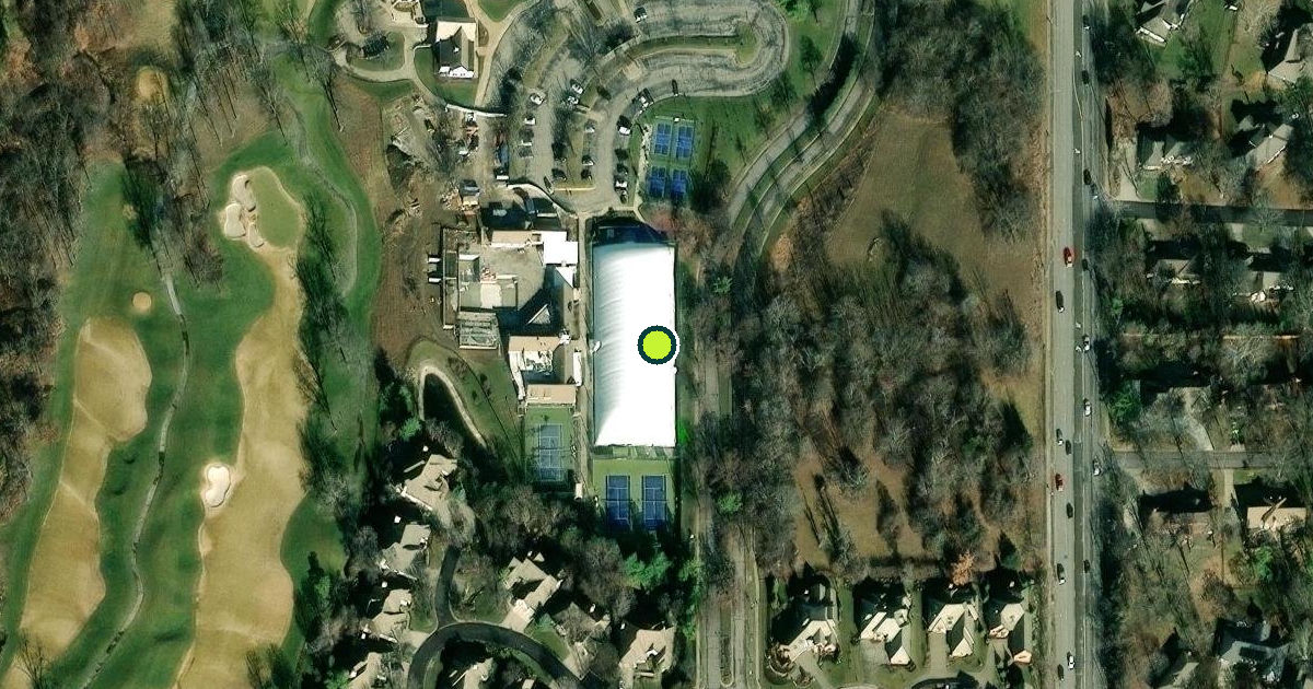Satellite view of Leawood Pickleball Courts