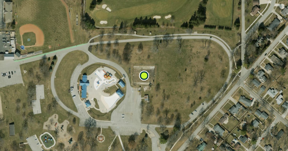 Satellite view of Lebanon Pickleball Courts