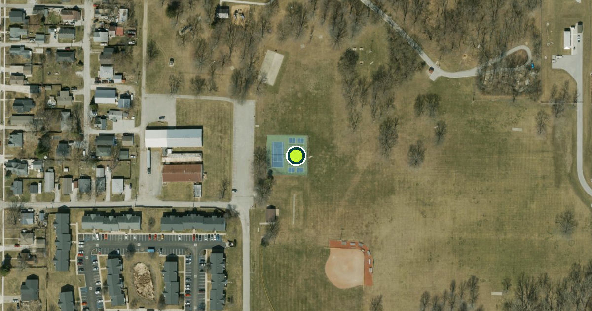 Satellite view of Lebanon Pickleball Courts