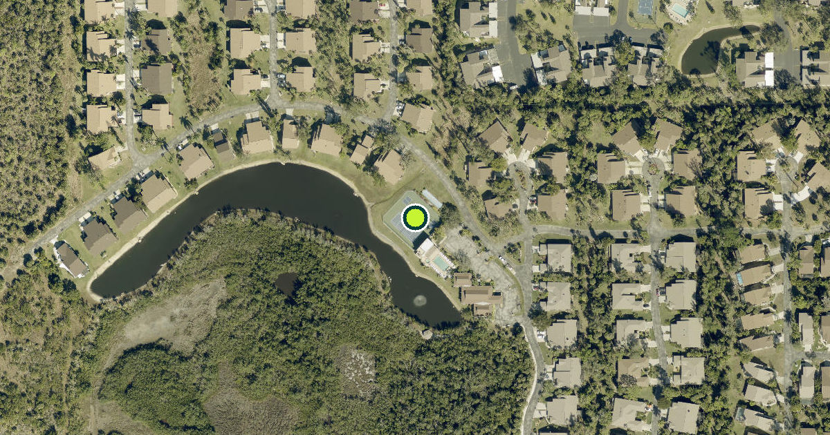Satellite view of Lee County Pickleball Courts