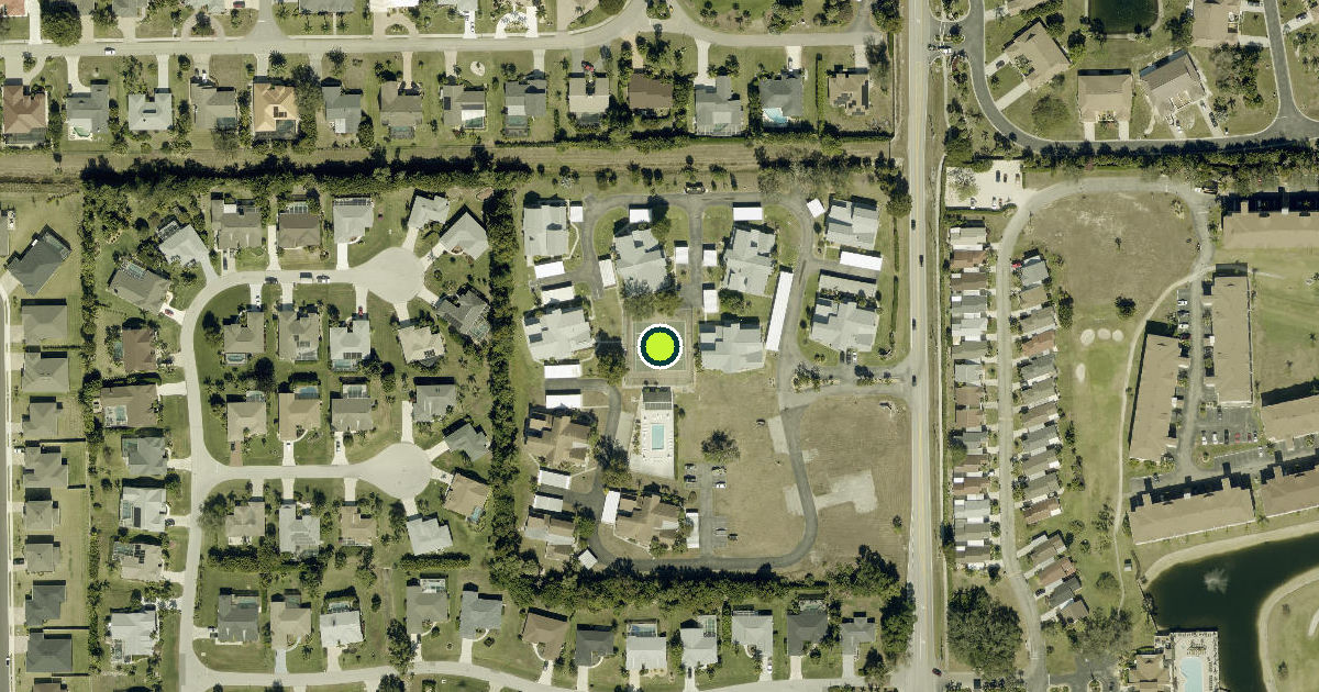 Satellite view of Lee County Pickleball Courts