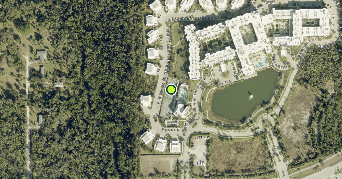 Satellite view of Lee County Pickleball Courts