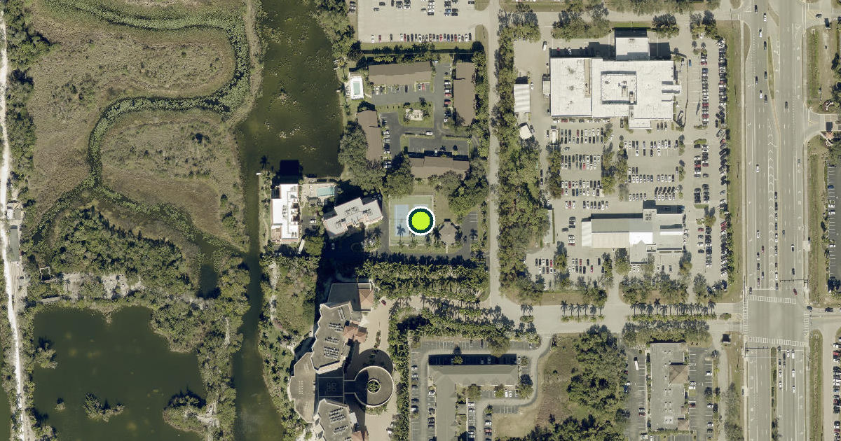 Satellite view of Lee County Pickleball Courts