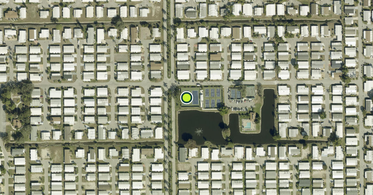 Satellite view of Lee County Pickleball Courts