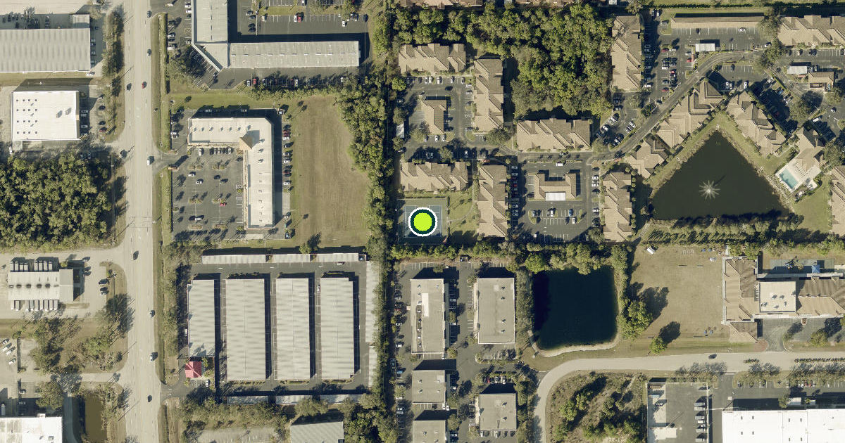 Satellite view of Lee County Pickleball Courts