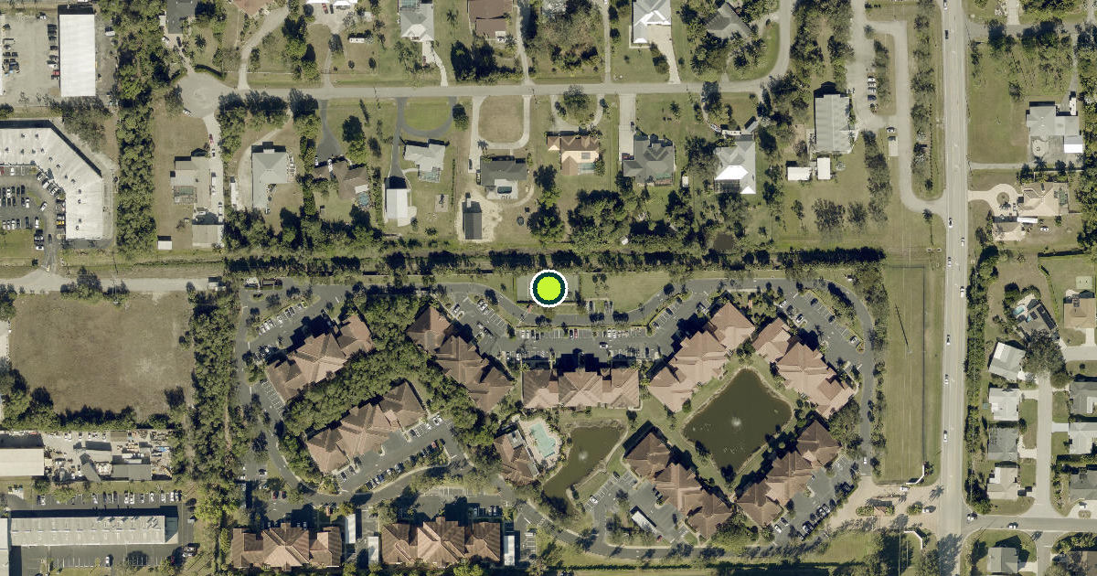 Satellite view of Lee County Pickleball Courts