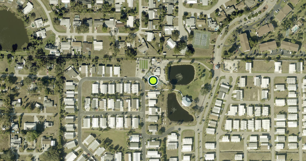 Satellite view of Lee County Pickleball Courts