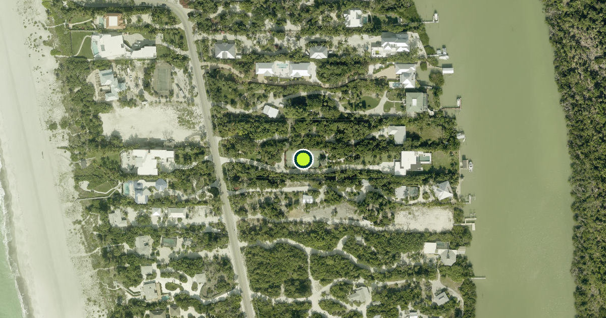 Satellite view of Lee County Pickleball Courts