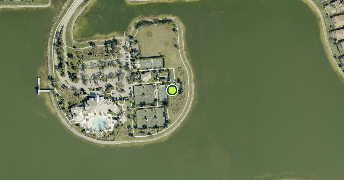 Satellite view of Lee County Pickleball Courts