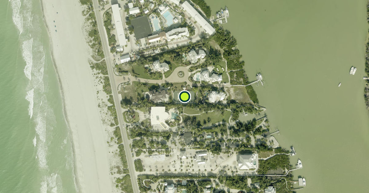 Satellite view of Lee County Pickleball Courts
