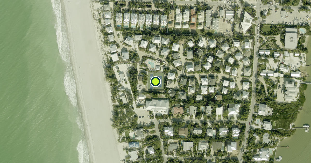 Satellite view of Lee County Pickleball Courts