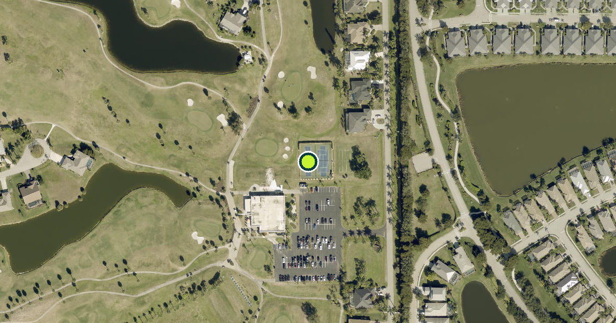Satellite view of Lee County Pickleball Courts