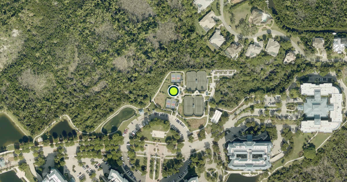 Satellite view of Lee County Pickleball Courts