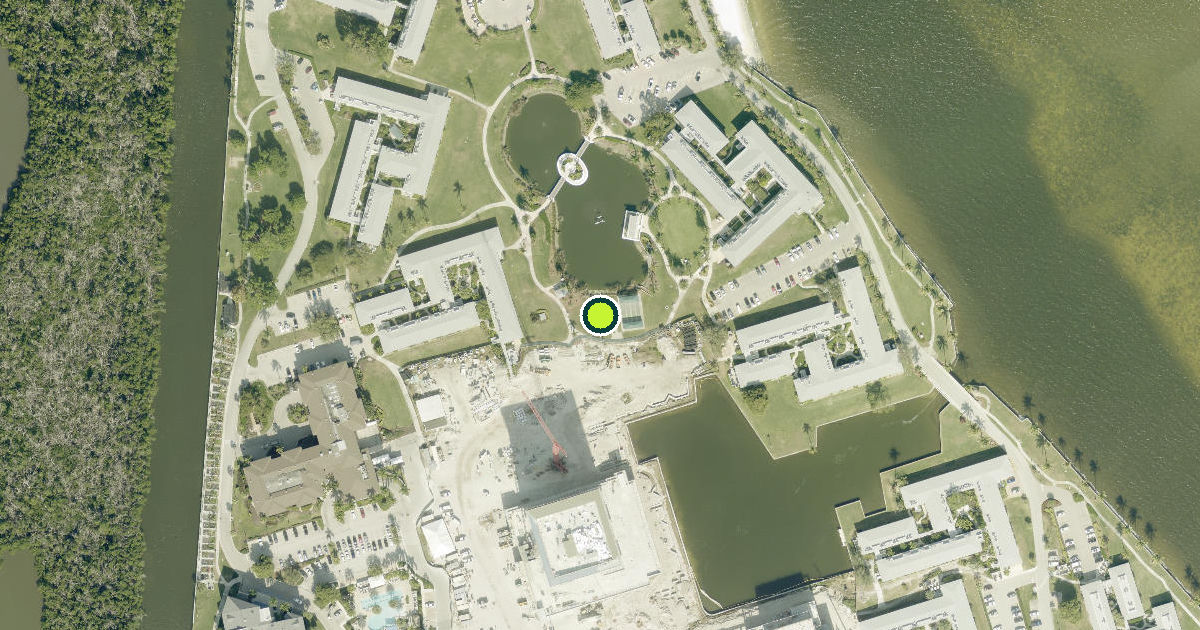 Satellite view of Lee County Pickleball Courts