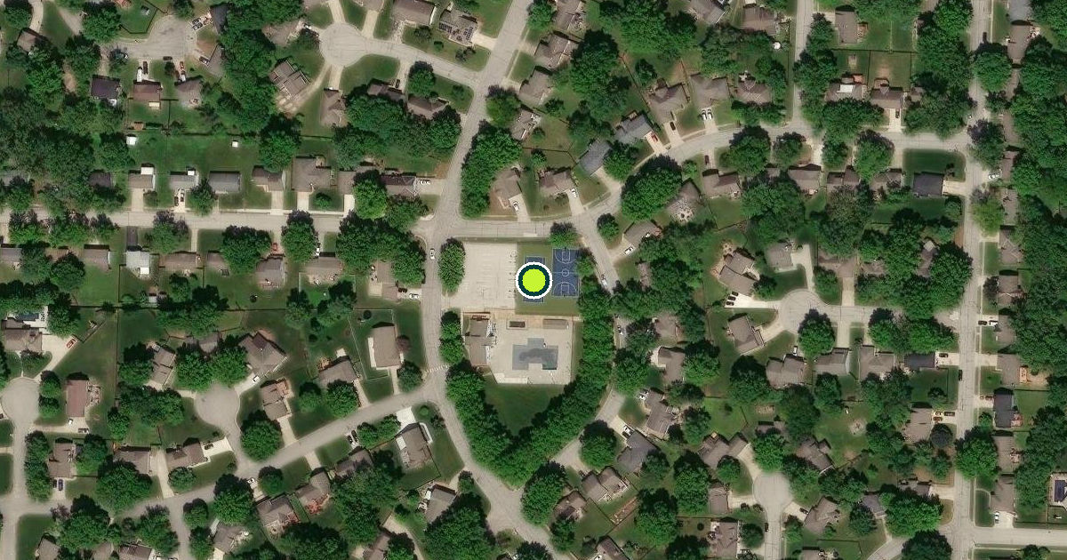 Satellite view of Lee's Summit Pickleball Courts