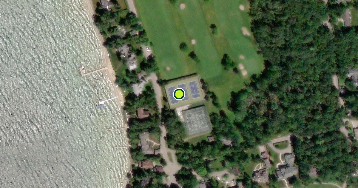 Satellite view of Leelanau Township Pickleball Courts