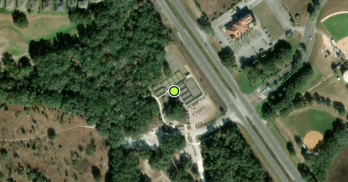 Satellite view of Leesburg Pickleball Courts