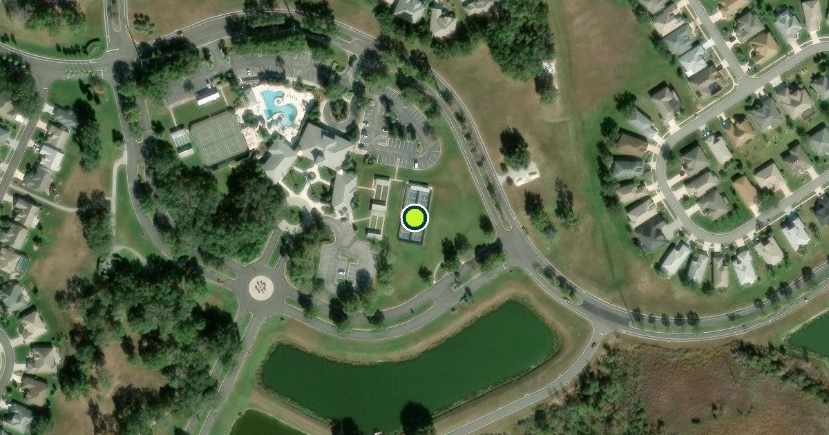 Satellite view of Leesburg Pickleball Courts