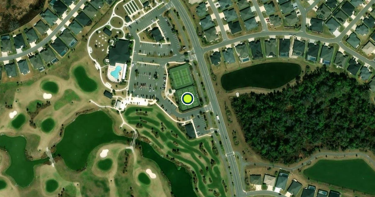 Satellite view of Leesburg Pickleball Courts