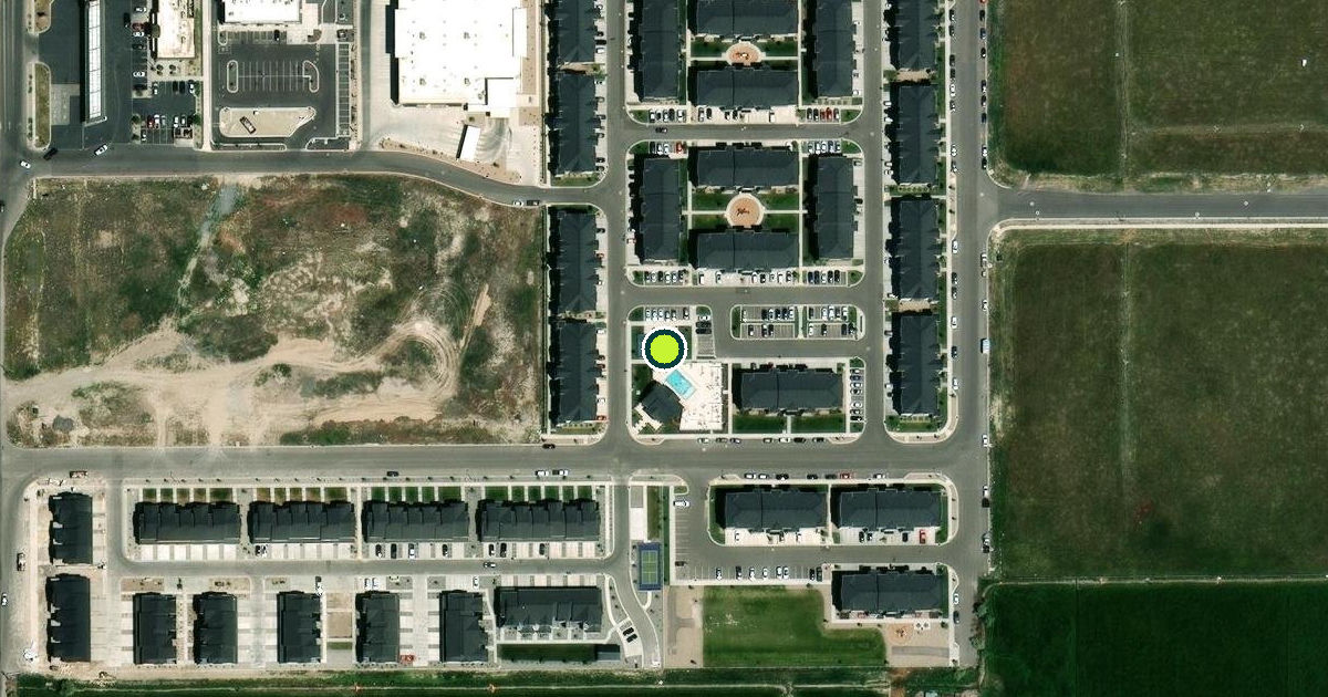 Satellite view of Lehi Pickleball Courts