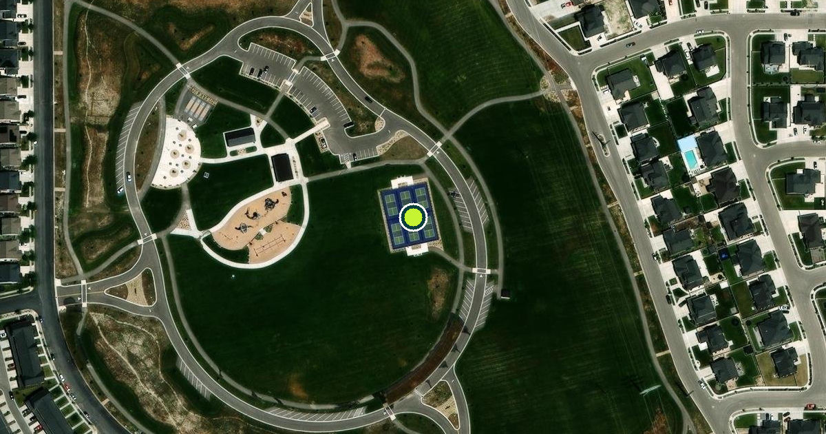 Satellite view of Lehi Pickleball Courts