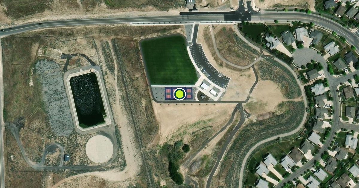 Satellite view of Lehi Pickleball Courts