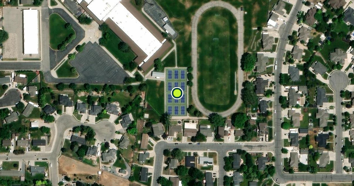Satellite view of Lehi Pickleball Courts