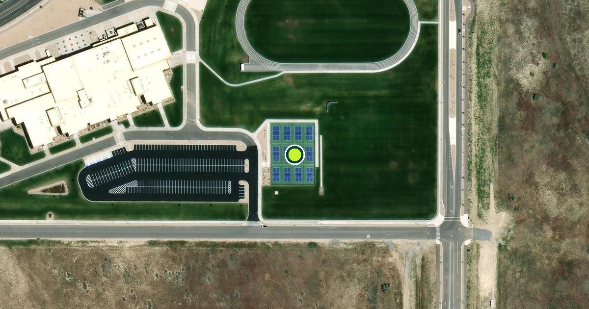 Satellite view of Lehi Pickleball Courts