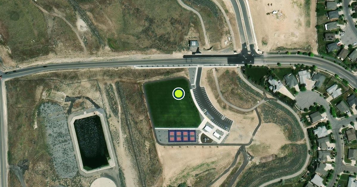 Satellite view of Lehi Pickleball Courts