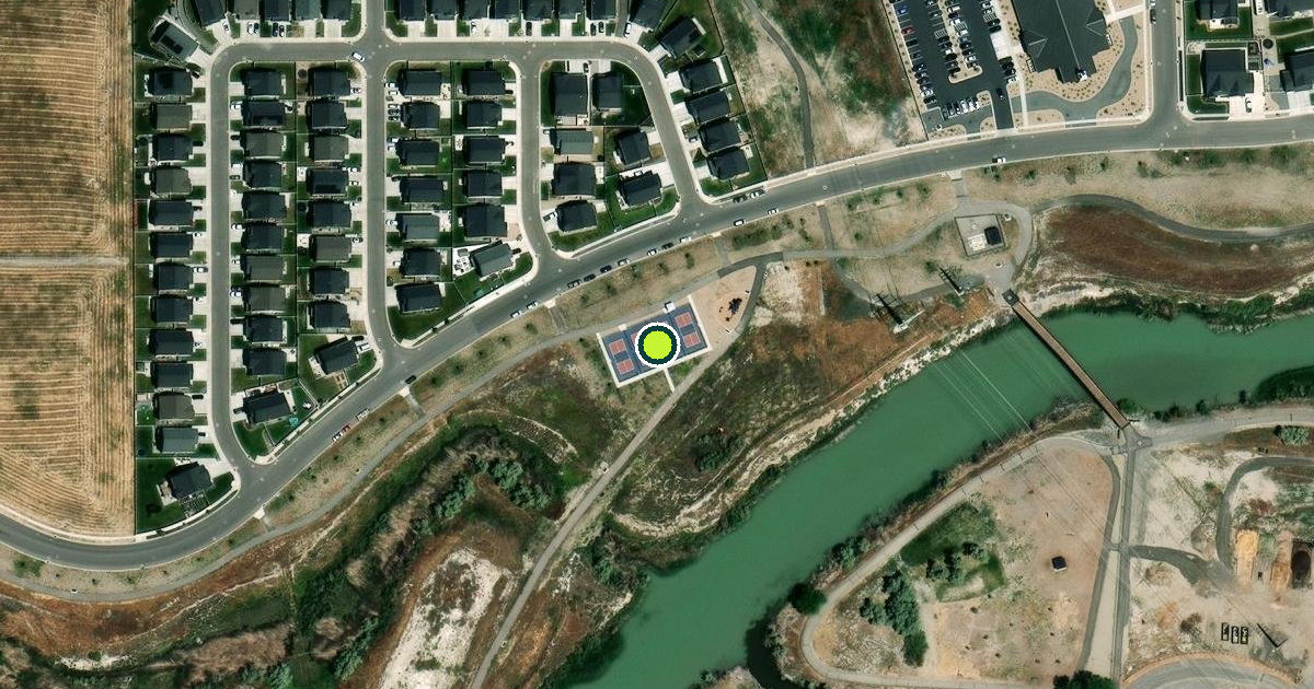 Satellite view of Lehi Pickleball Courts