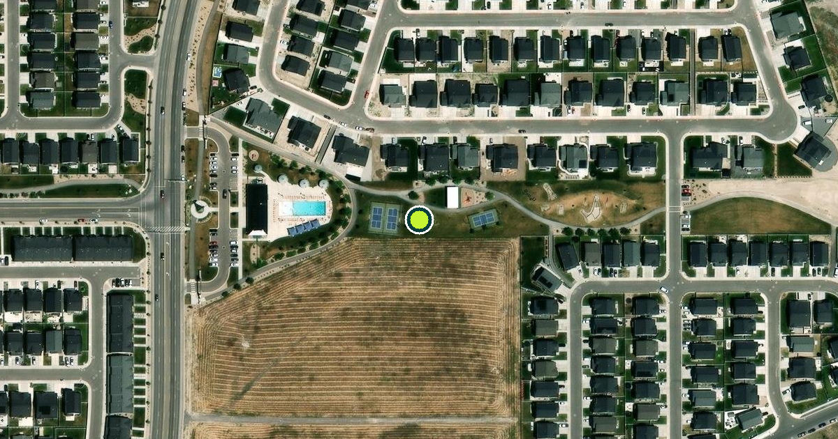Satellite view of Lehi Pickleball Courts