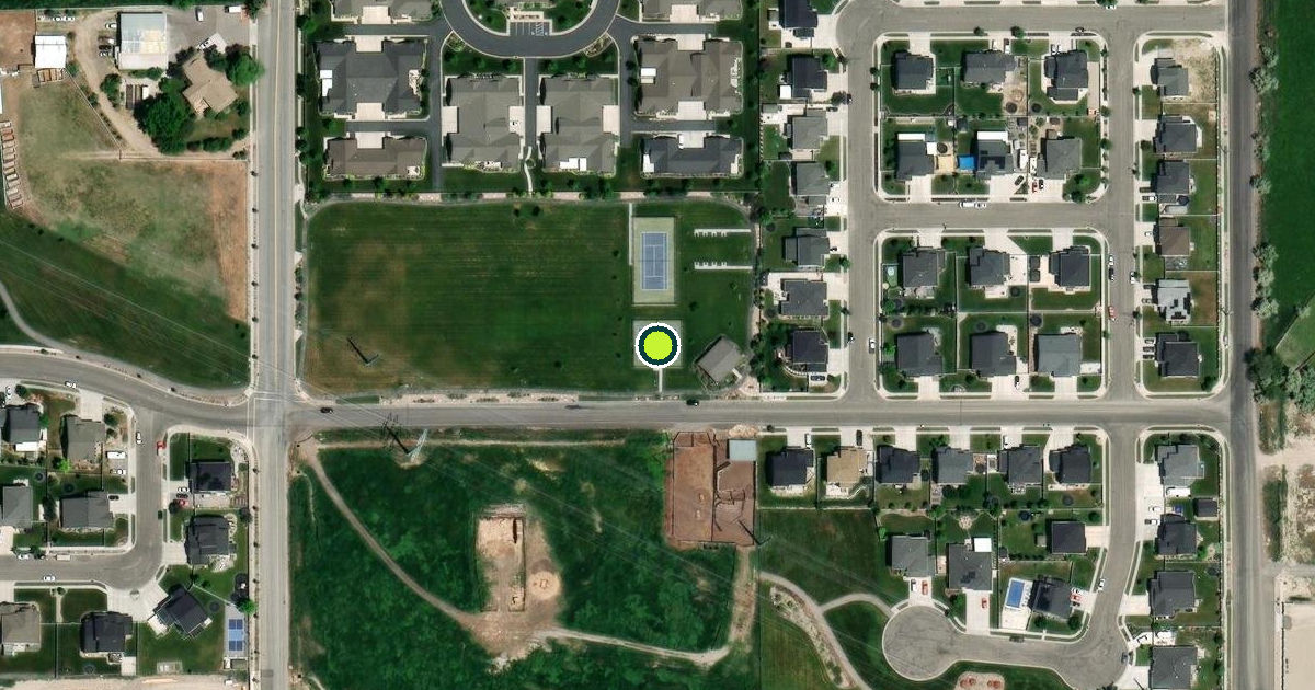 Satellite view of Lehi Pickleball Courts