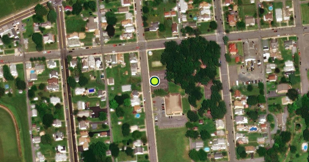 Satellite view of Lehighton Pickleball Courts