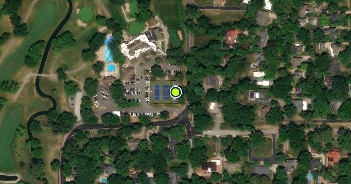 Satellite view of Leland Grove Pickleball Courts