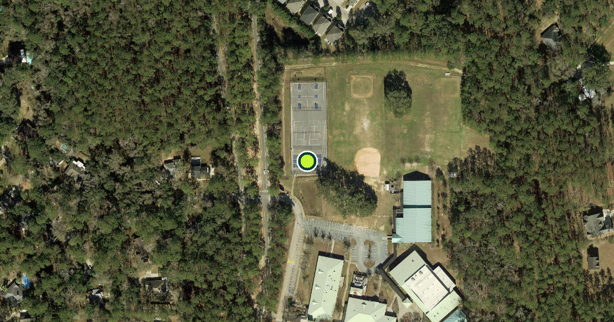 Satellite view of Leon County Pickleball Courts