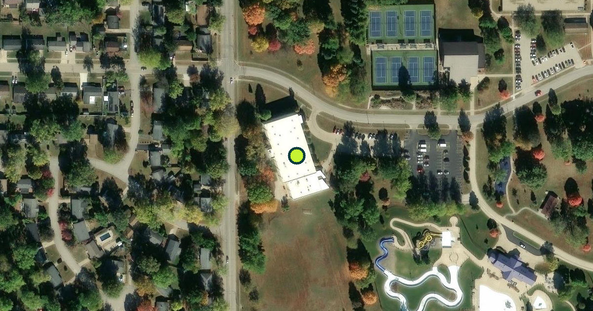Satellite view of Leonhard Recreation Center