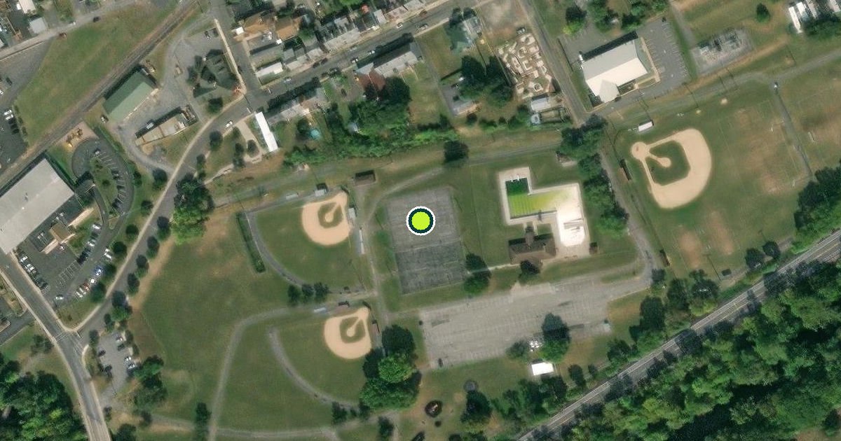 Satellite view of Lewistown Pickleball Courts
