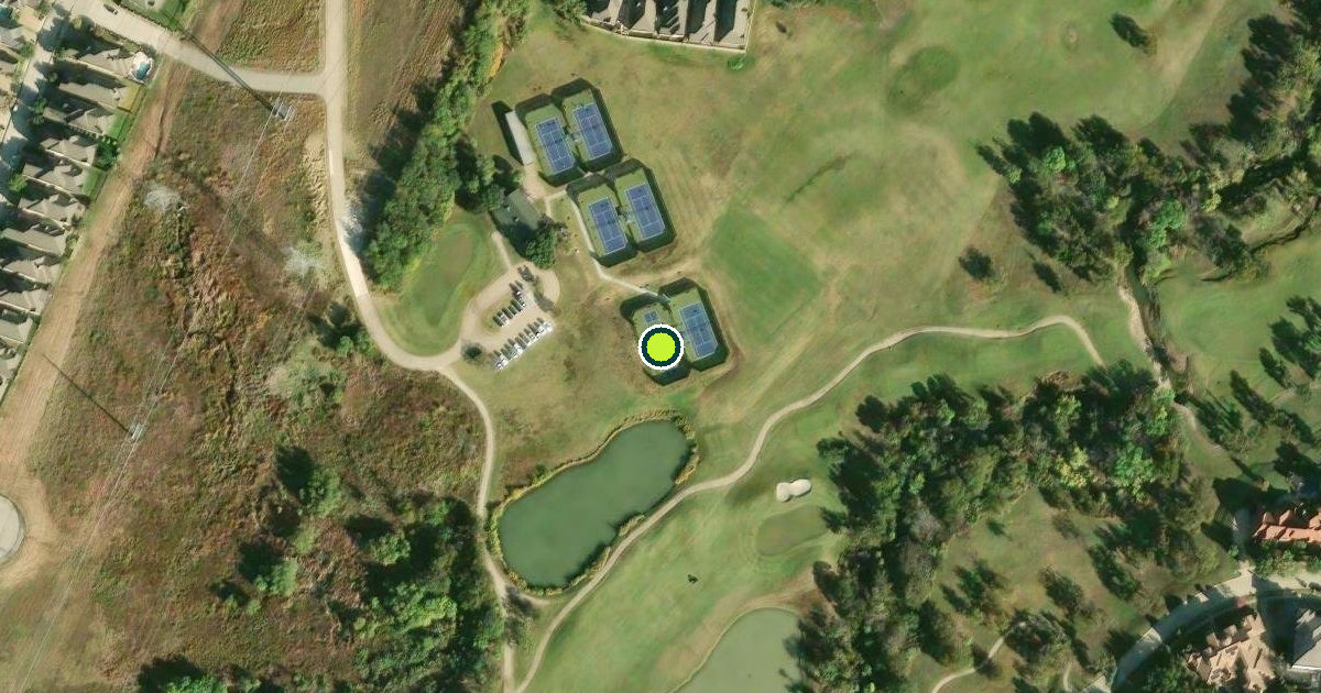 Satellite view of Lewisville Pickleball Courts
