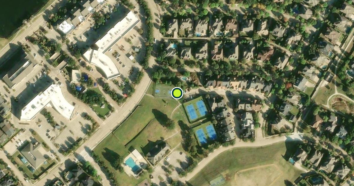 Satellite view of Lewisville Pickleball Courts
