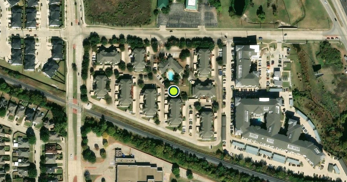 Satellite view of Lewisville Pickleball Courts