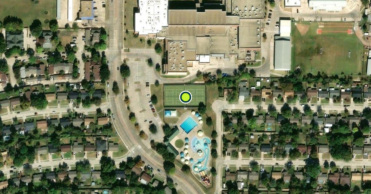 Satellite view of Lewisville Pickleball Courts