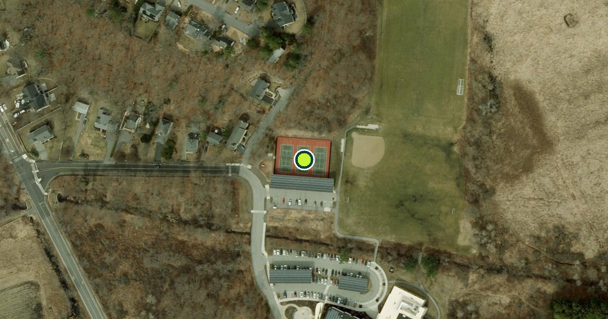 Satellite view of Lexington Pickleball Courts