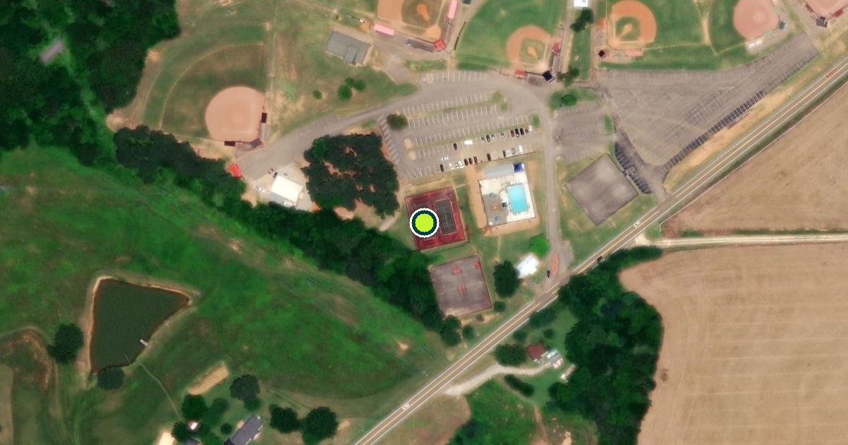 Satellite view of Lexington Pickleball Courts