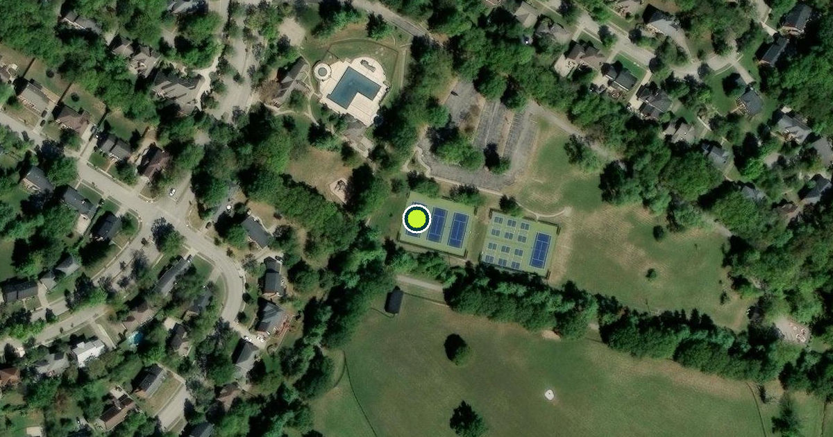 Satellite view of Lexington Pickleball Courts